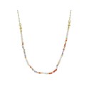 Collar plata y piedras - ML06CL-D