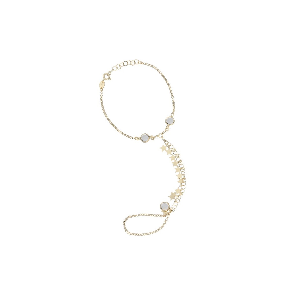 Baciamano estrella plata y Liska Crystal - LSW4344BM-D