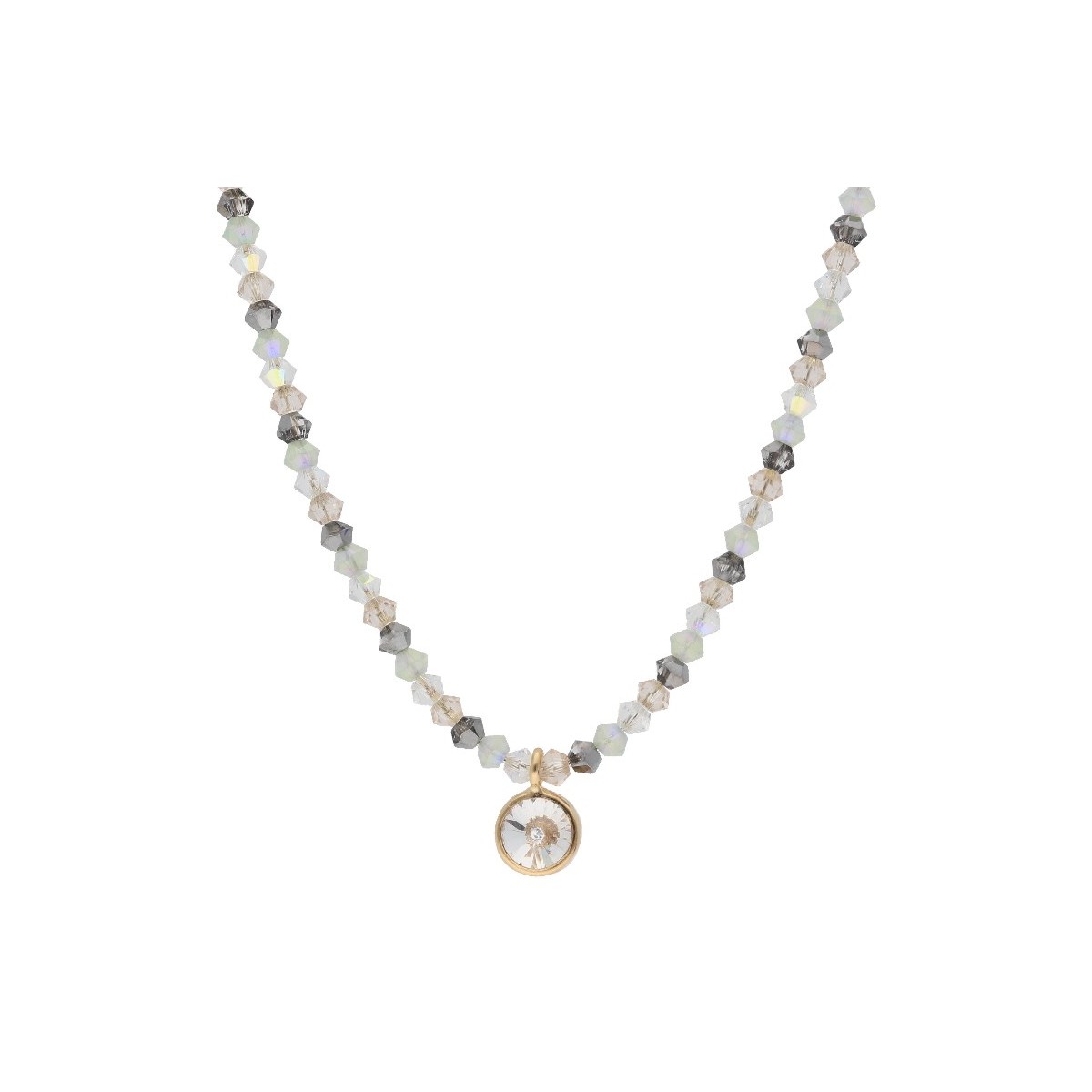 Collar plata y Liska Crystals - LSW3217CL-D