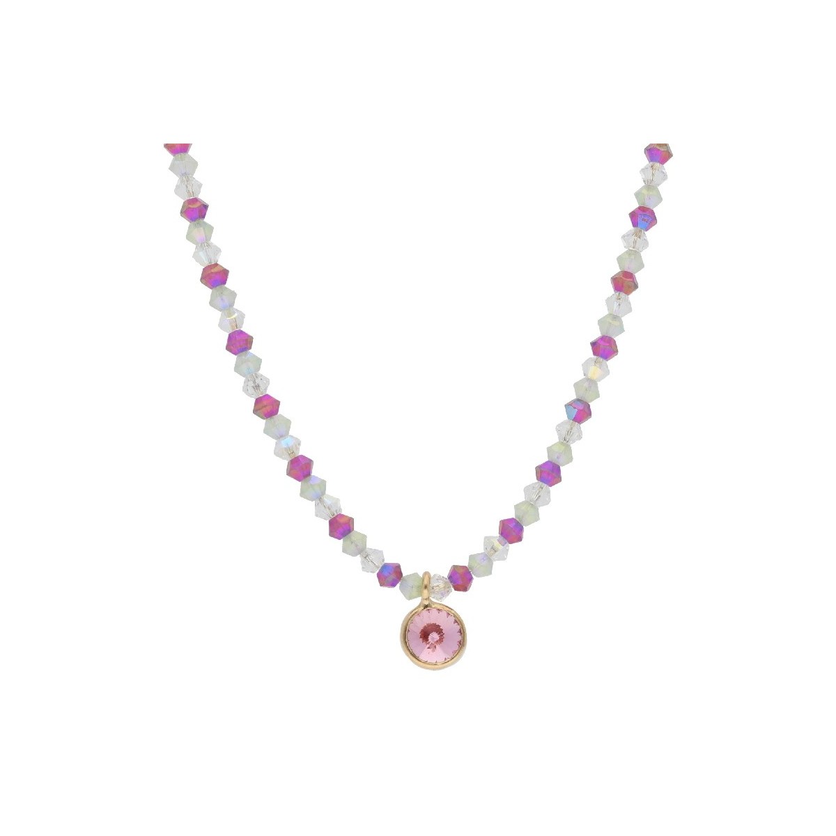 Collar plata y Liska Crystals - LSW3219CL-D