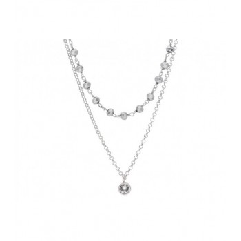 Collar plata y Liska Crystals - LSW3226CL-G