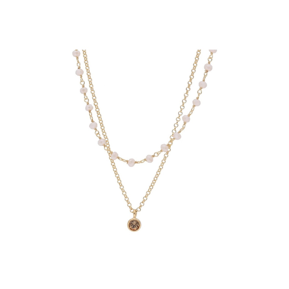 Collar plata y Liska Crystals - LSW3226CL-DLT