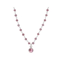 Collar plata y Liska Crystals - LSW3225CL-L