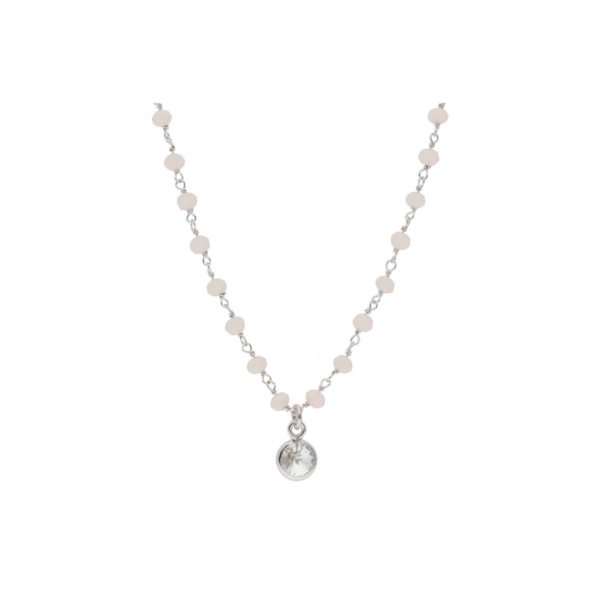 Collar plata y Liska Crystals - LSW3225CL-B