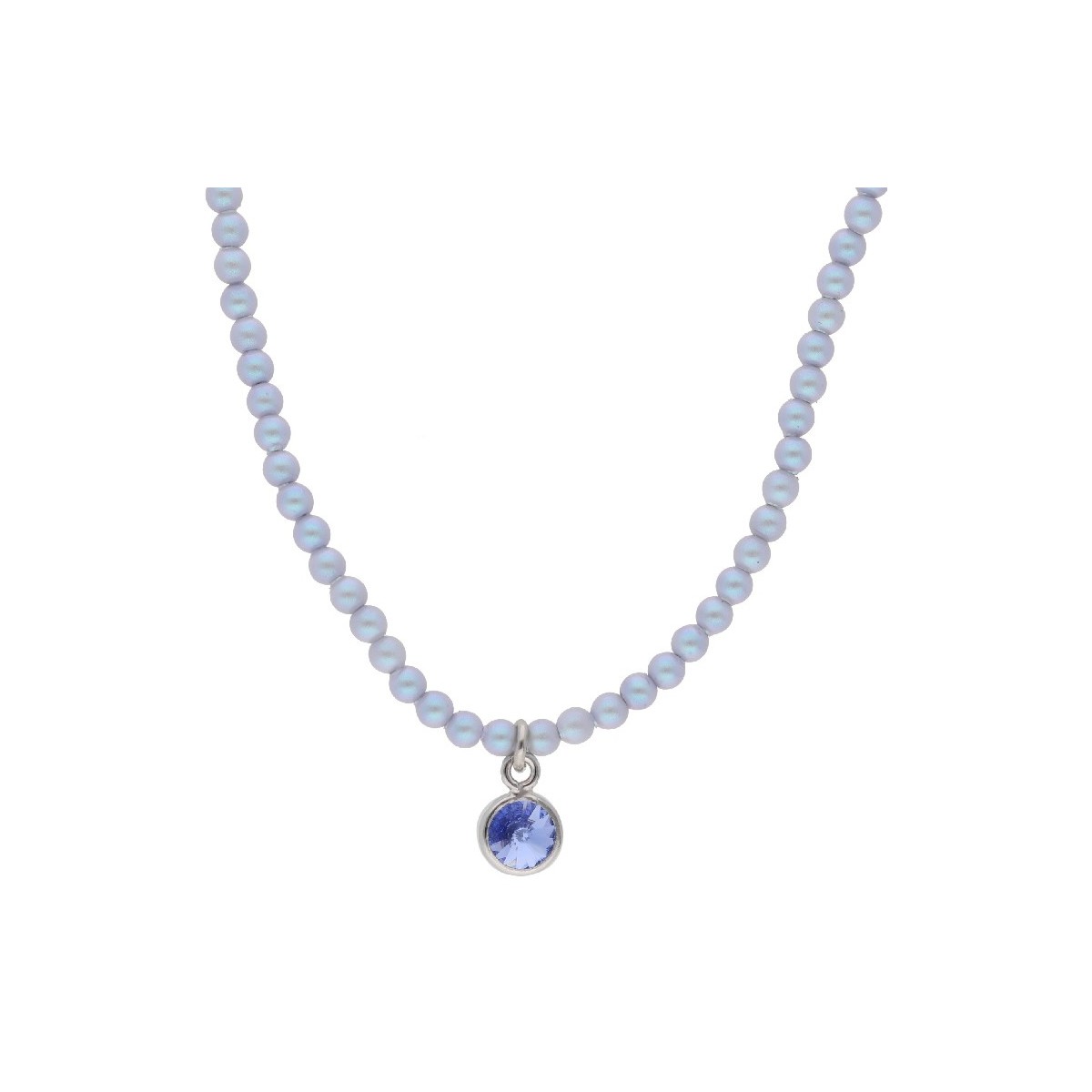 Collar plata y Liska Crystals and pearls - LSW3227CL-A