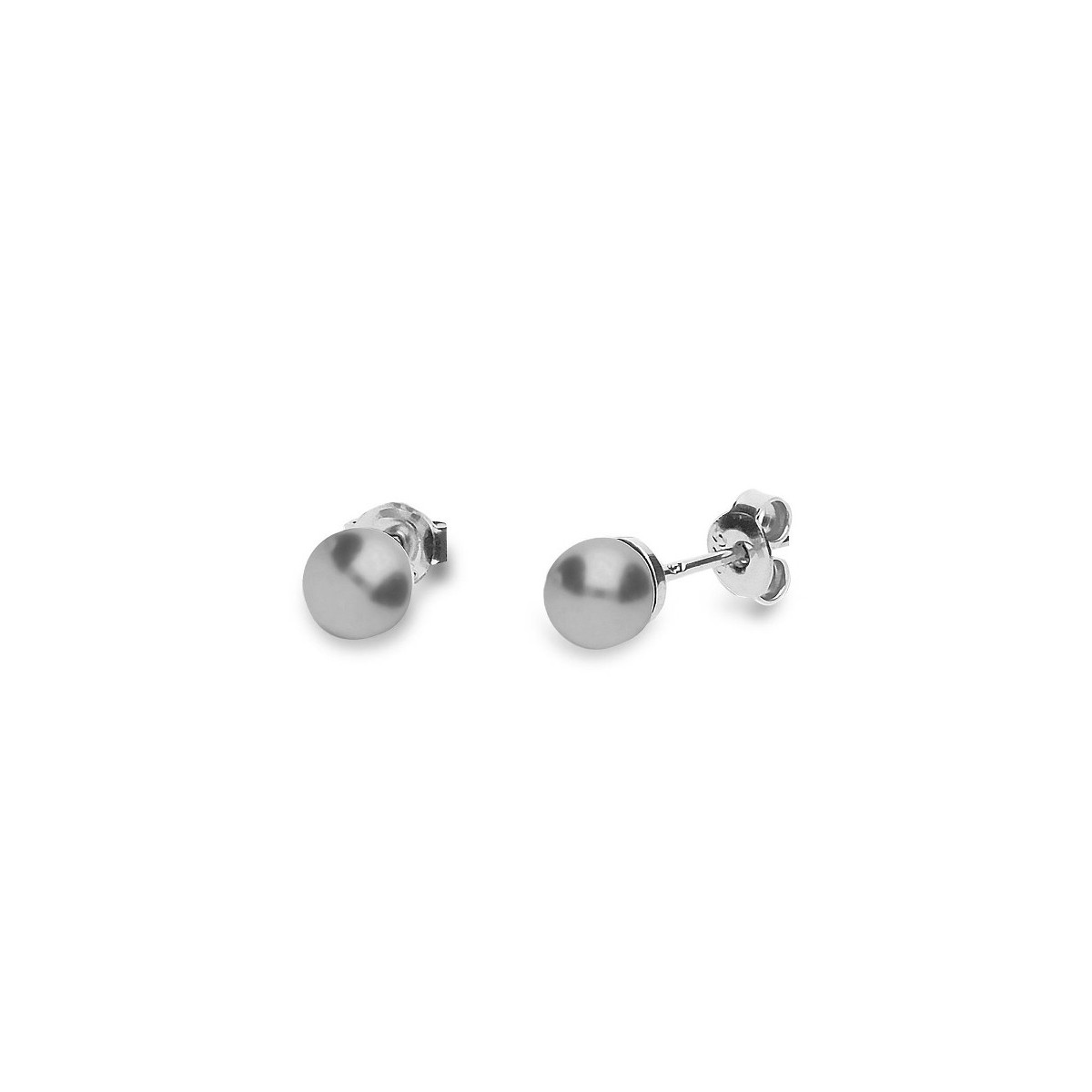 Pendientes plata y Liska pearls 6mm - LSW0156A-G6