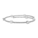 Pulsera alloy, perlas y circonitas - BL024BR