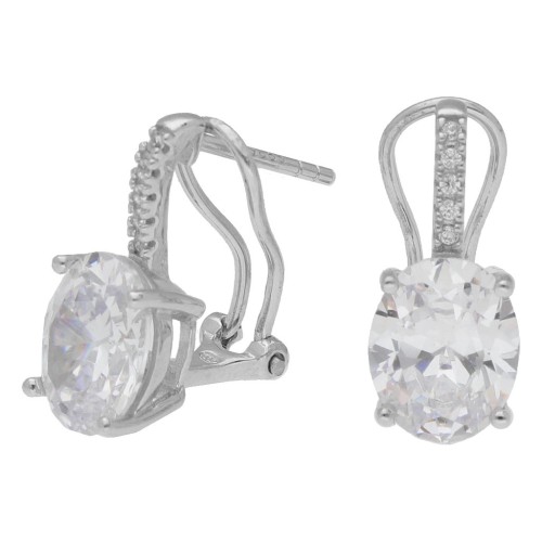 Pendientes plata y circonitas - LAD3082A