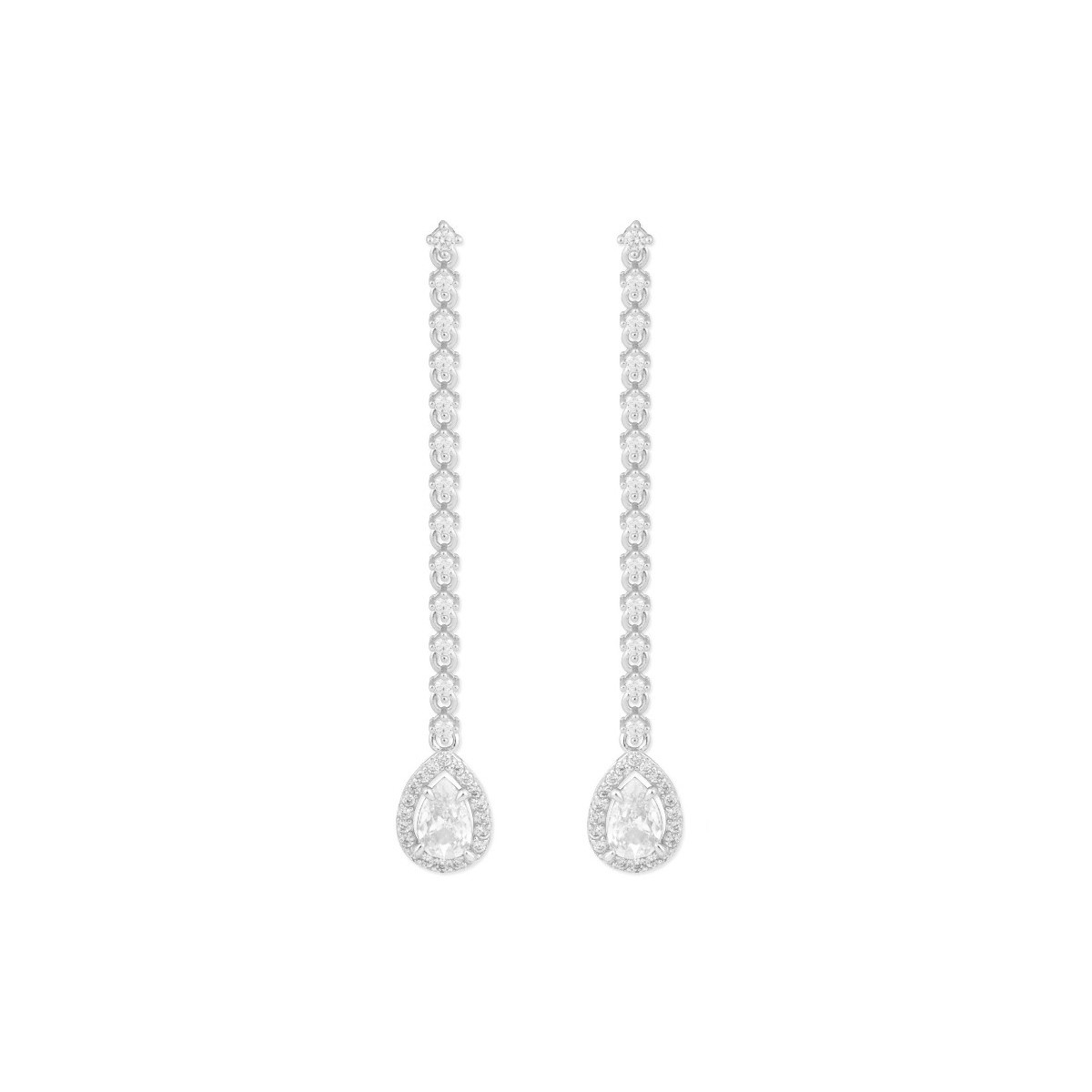 Pendientes plata y circonitas - LAD3089A