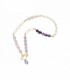 Collar plata, amatista, cuarzo rosa y Liska Crystals - LSW0175CL