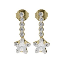 Pendientes estrella plata y Liska Crystals - LSW4358A-D