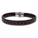 Pulsera piel y acero - 84BA802-M
