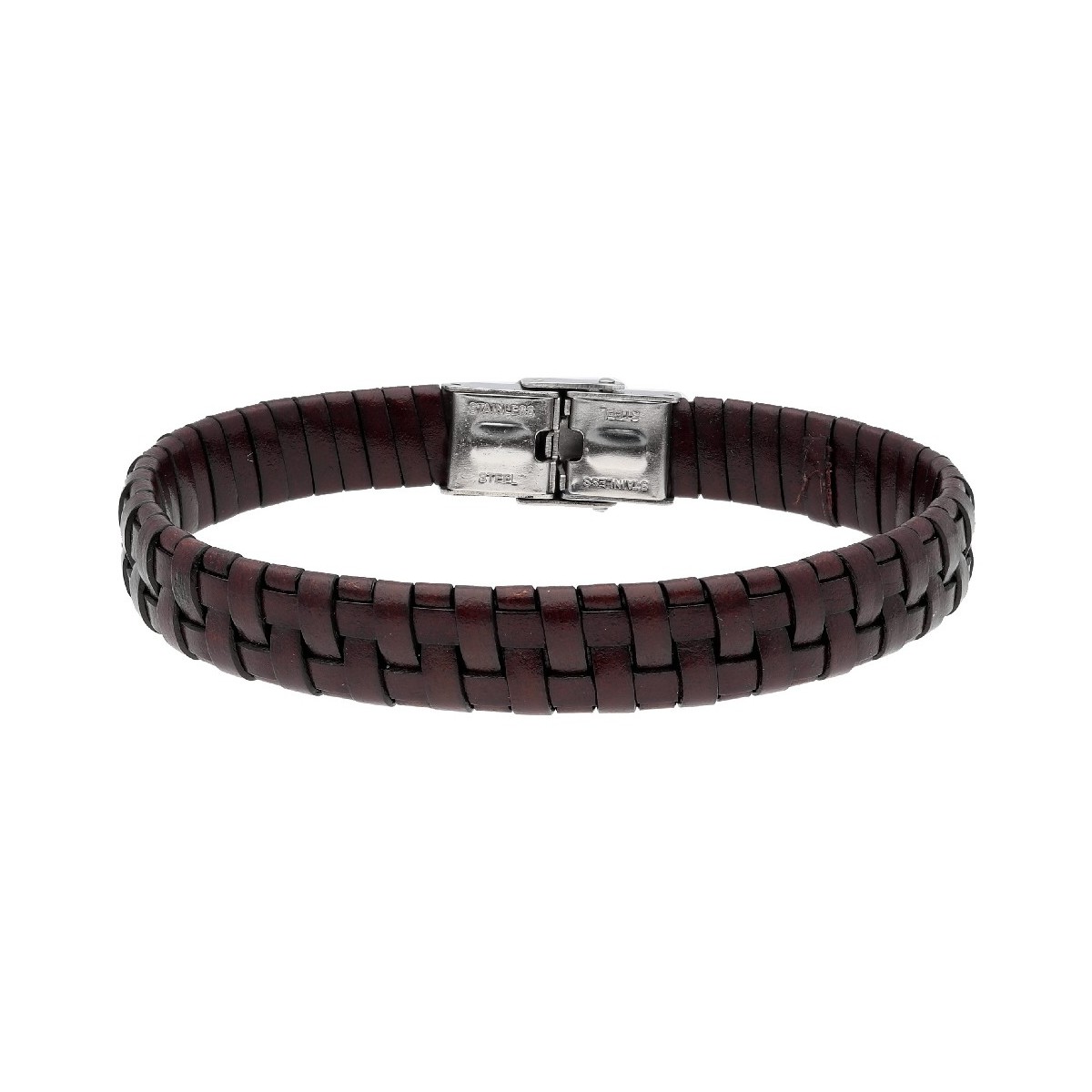 Pulsera piel y acero - 84BA802-M