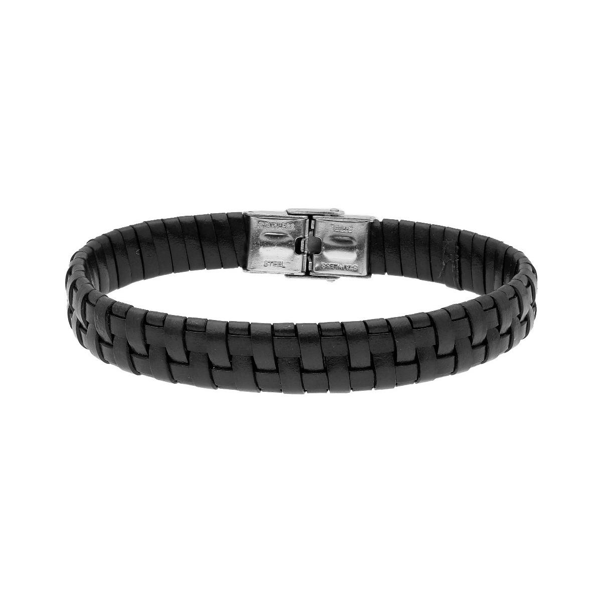 Pulsera piel y acero - 84BA802-N