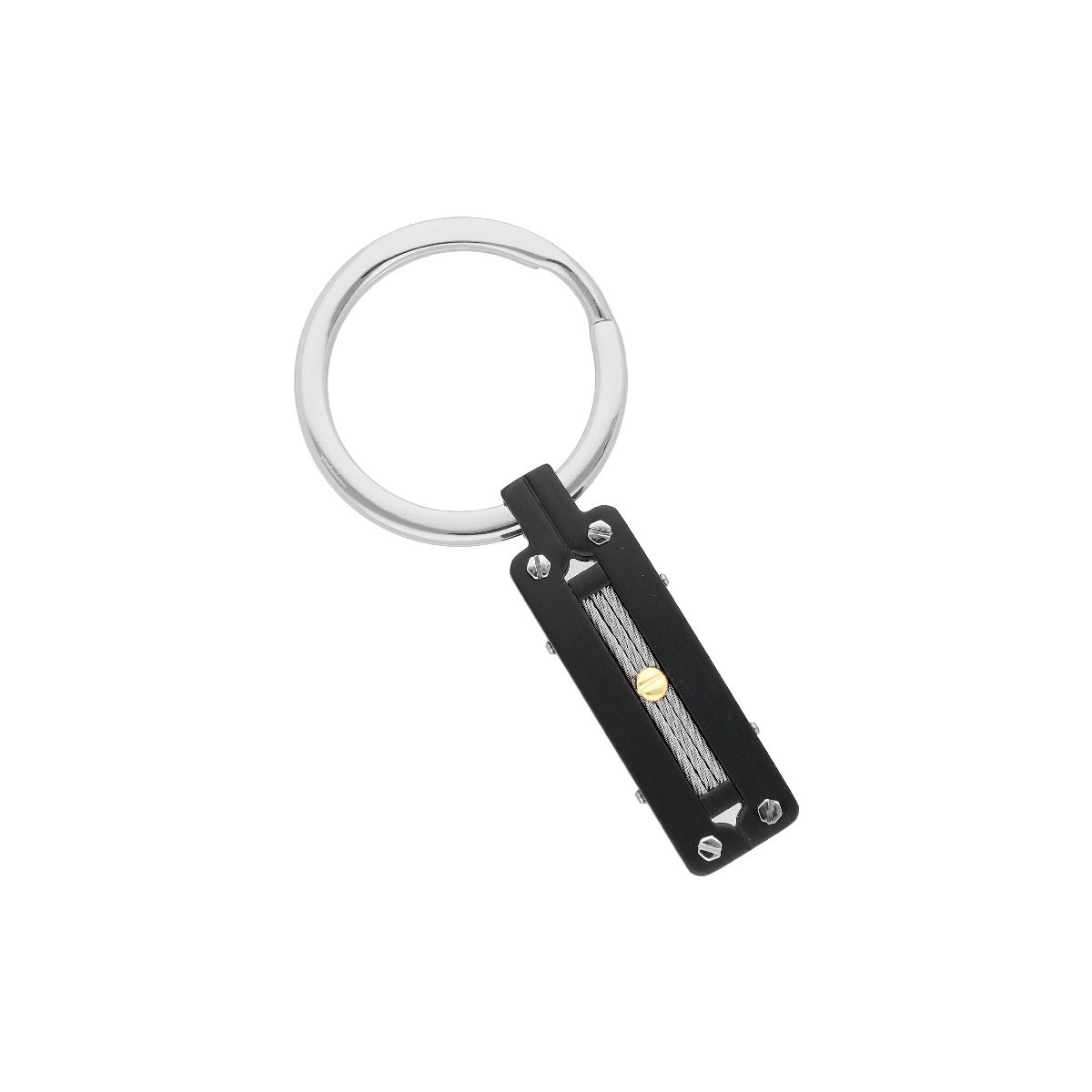 Llavero acero y oro - GOLD205LL