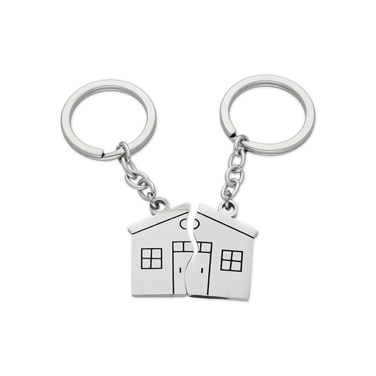Llavero casa acero - 845LL1143-1