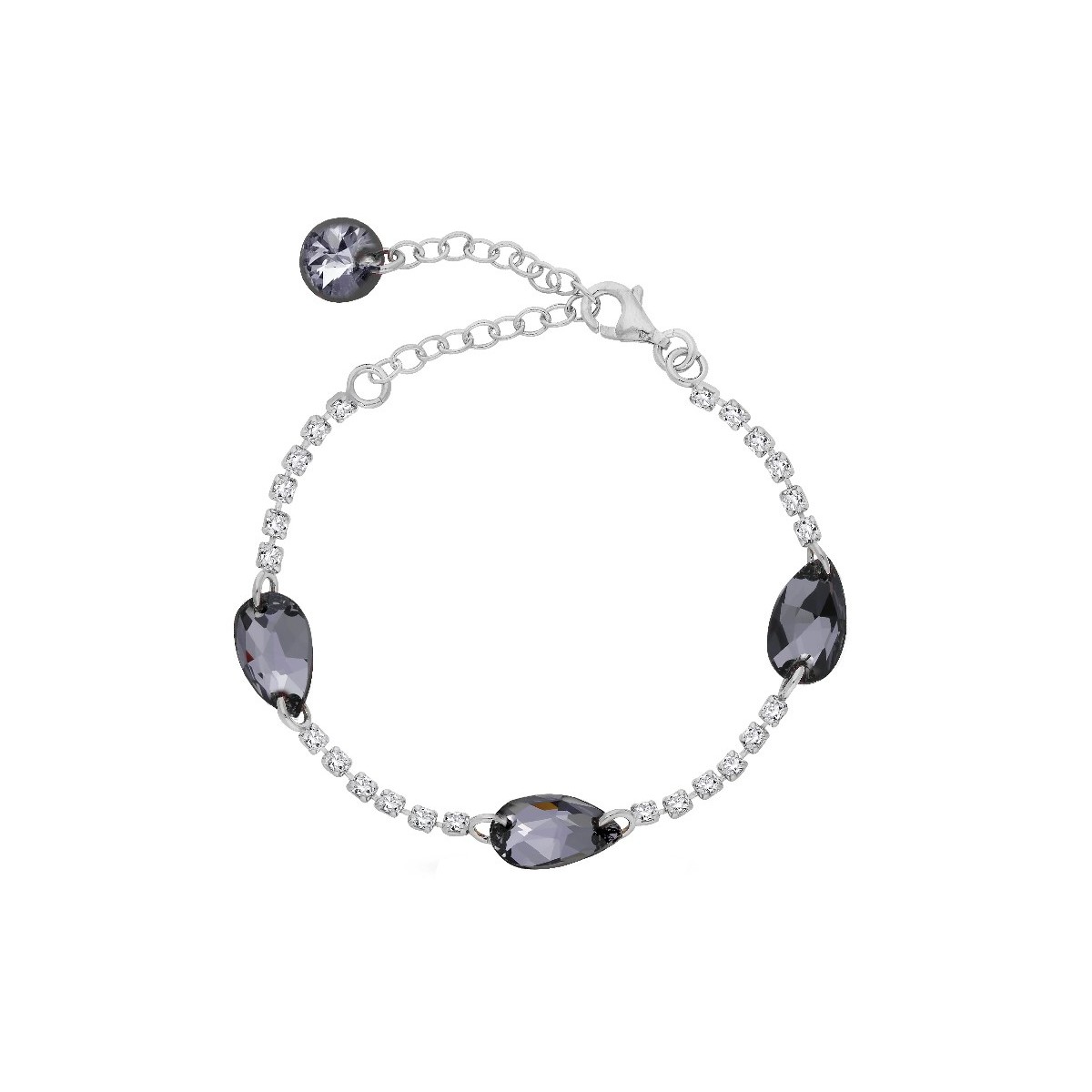 Pulsera plata y Liska Crystals - LSW0182BR-SN