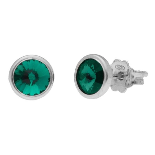 Pendientes plata y Liska Crystals 6mm - LSW3230A-EM