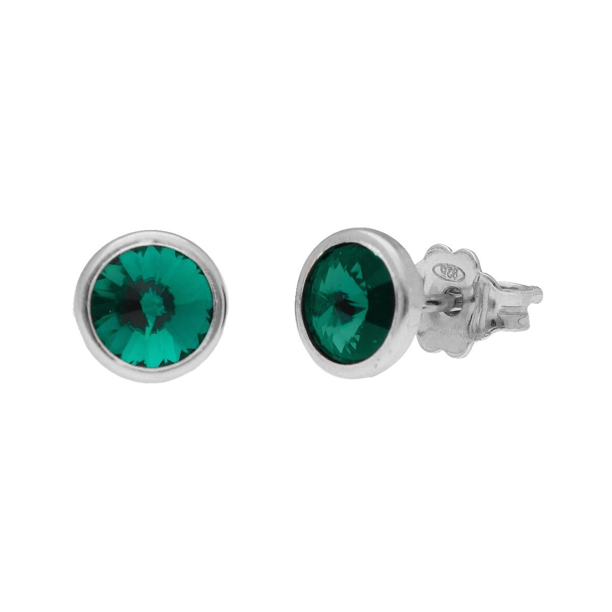 Pendientes plata y Liska Crystals 6mm - LSW3230A-EM