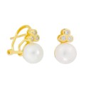 Ptes plata, perlas y circonitas 7mm - MED275A-D