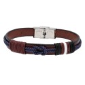 Pulsera piel y acero - 84BA1493-A