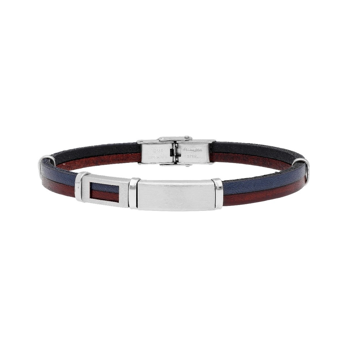 Pulsera piel y acero - 84BA1506