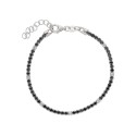 Pulsera plata y circonitas - LAD1074BR-7NB