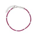 Pulsera plata y circonitas  - LAD1074BR-7RB