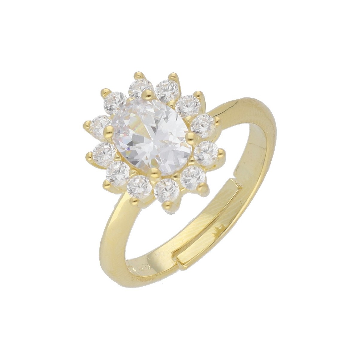 Anillo plata y circonitas - LAD1217AN-D