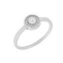 Anillo plata, circonitas y perla - BAM012AN