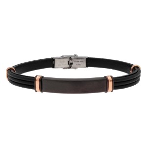 Pulsera piel y acero - MTC018BR-R