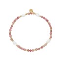 Pulsera acero y Rhodonite - SHA140-2