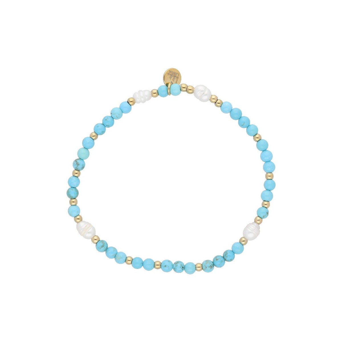 Pulsera acero y Touquoise - SHA140-5