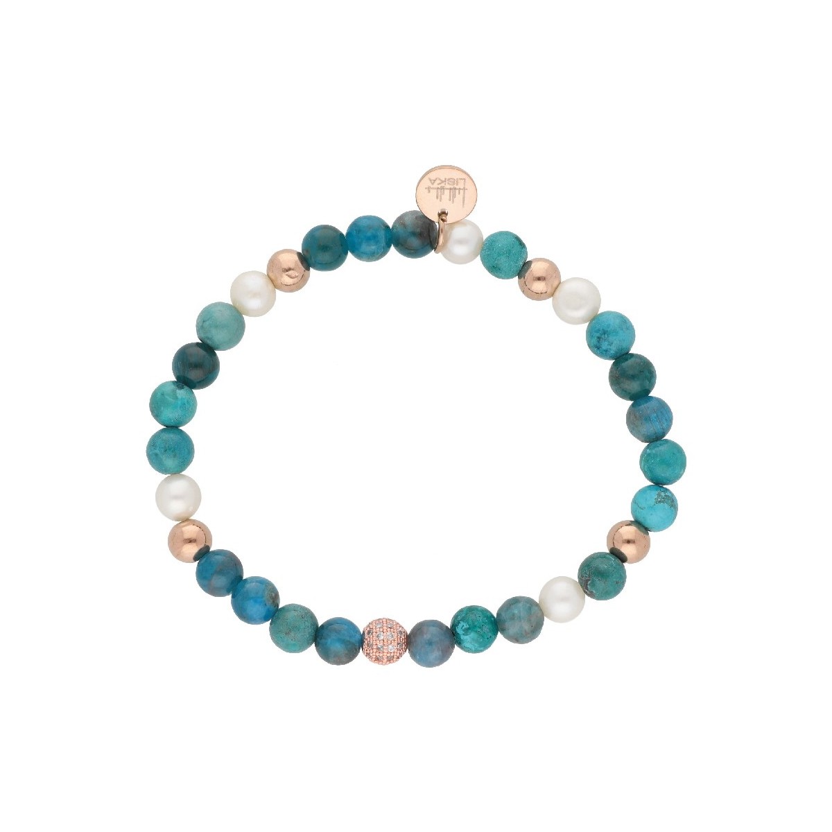 Pulsera acero y piedras naturales - SHA148