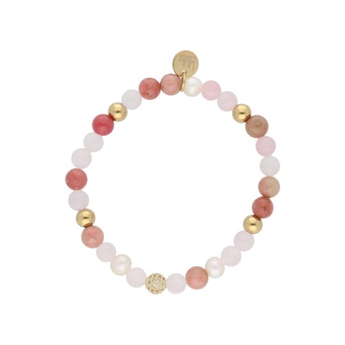 Pulsera acero y piedras naturales - SHA146