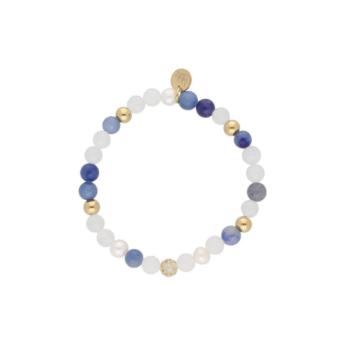 Pulsera acero y piedras naturales - SHA147