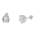 Pendientes plata y circonitas 5mm - LAD4606A-5