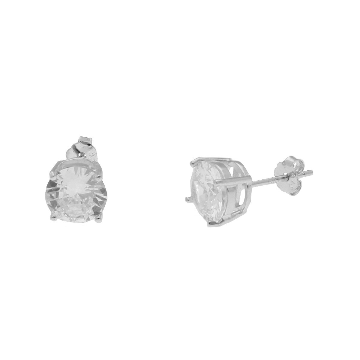 Pendientes plata y circonitas 5mm - LAD4606A-5