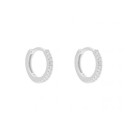 Aros plata y circonitas 10mm - MED142A-10