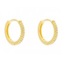 Aros plata y circonitas 14mm - MED142A-14D
