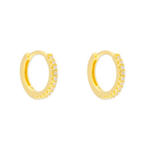 Aros plata y circonitas 12mm - MED142A-12D