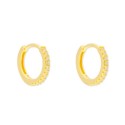 Aros plata y circonitas 12mm - MED142A-12D