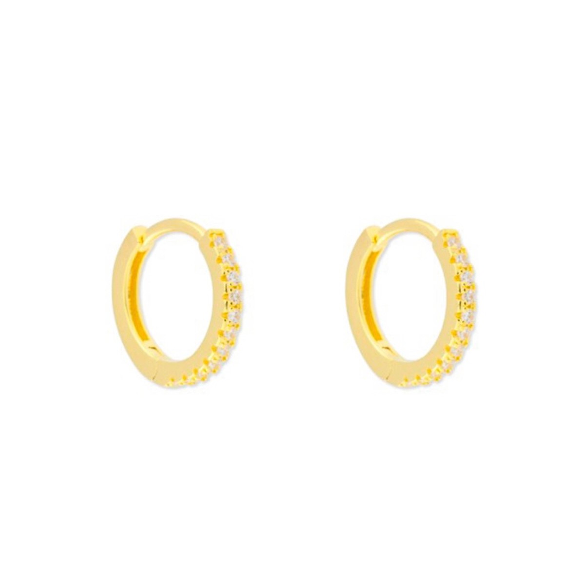 Aros plata y circonitas 12mm - MED142A-12D