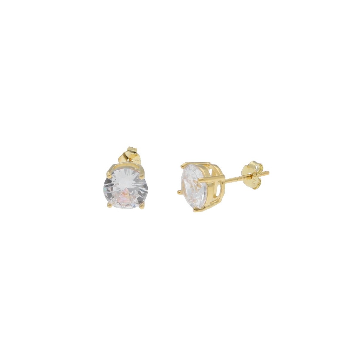 Pendientes plata y circonita 3mm - LAD4606A-3D