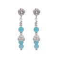 Pendientes plata y Liska Crystals - LSW3236A-AQ