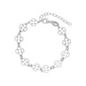 Pulsera tréboles plata - LAF6399BR