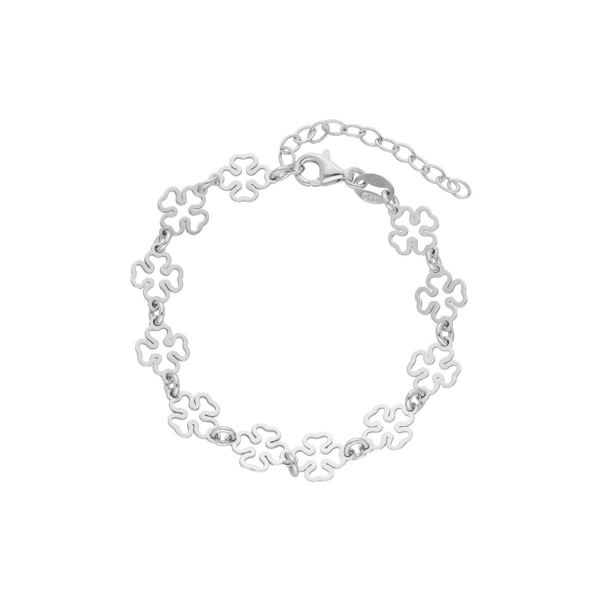 Pulsera tréboles plata - LAF6399BR