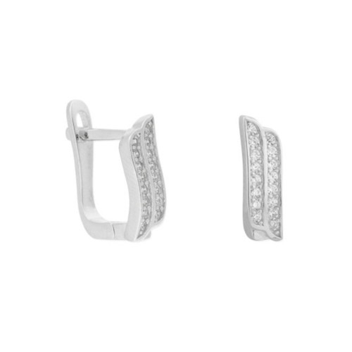 Pendientes plata y circonitas - MED297A-1