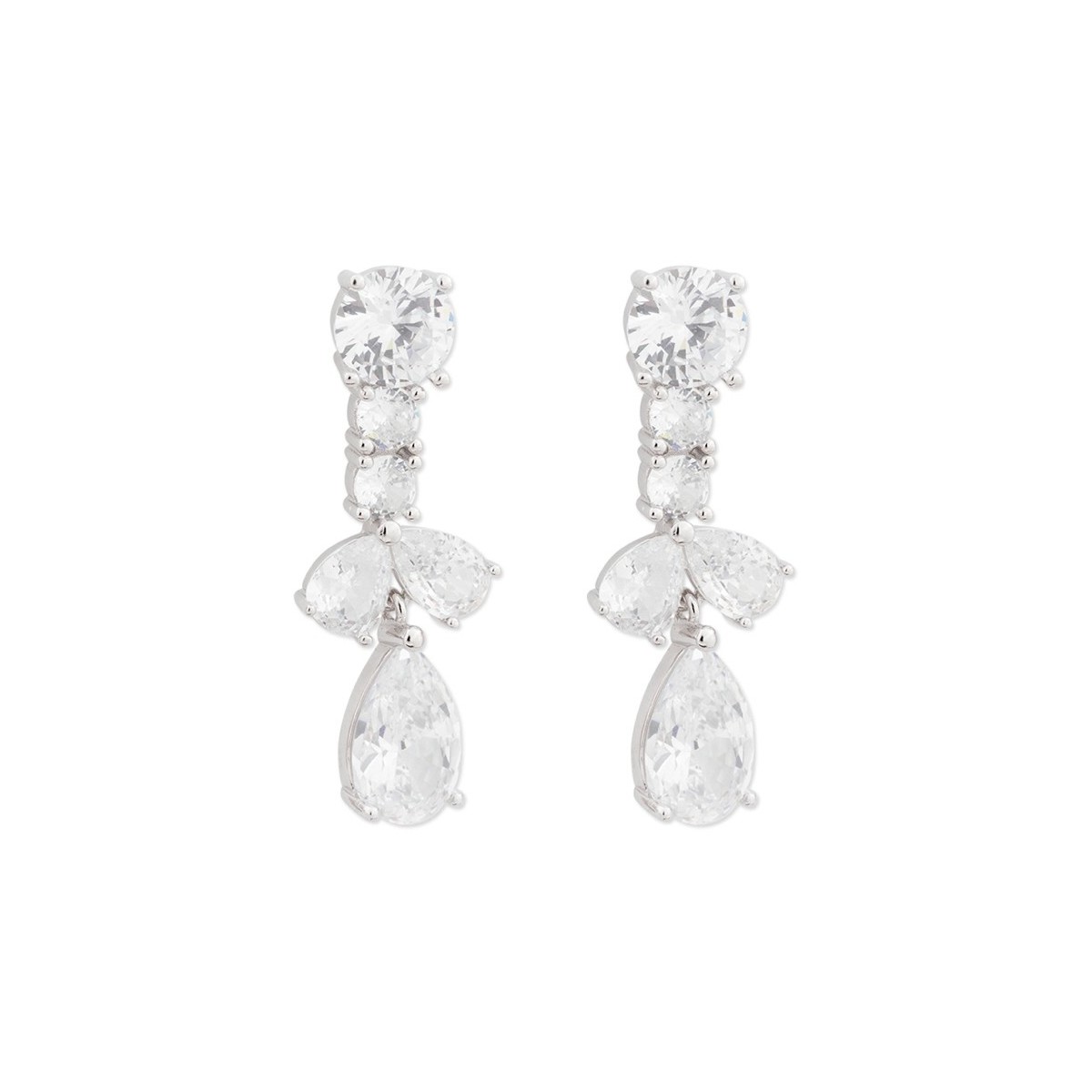 Pendientes plata y circonitas - LAD3100A