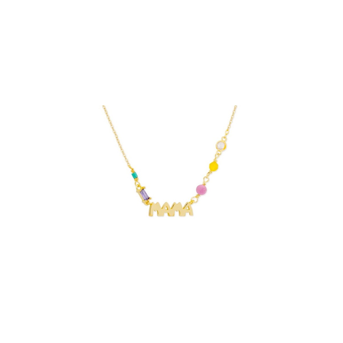 Colgante mama plata y circonitas - MAMA09CL-D